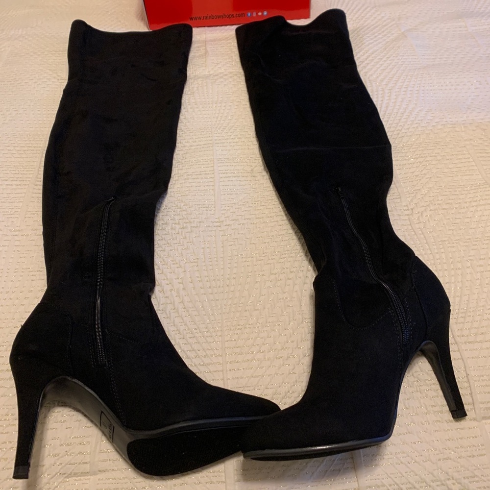SOLD Faux Suede Over the Knee Boots